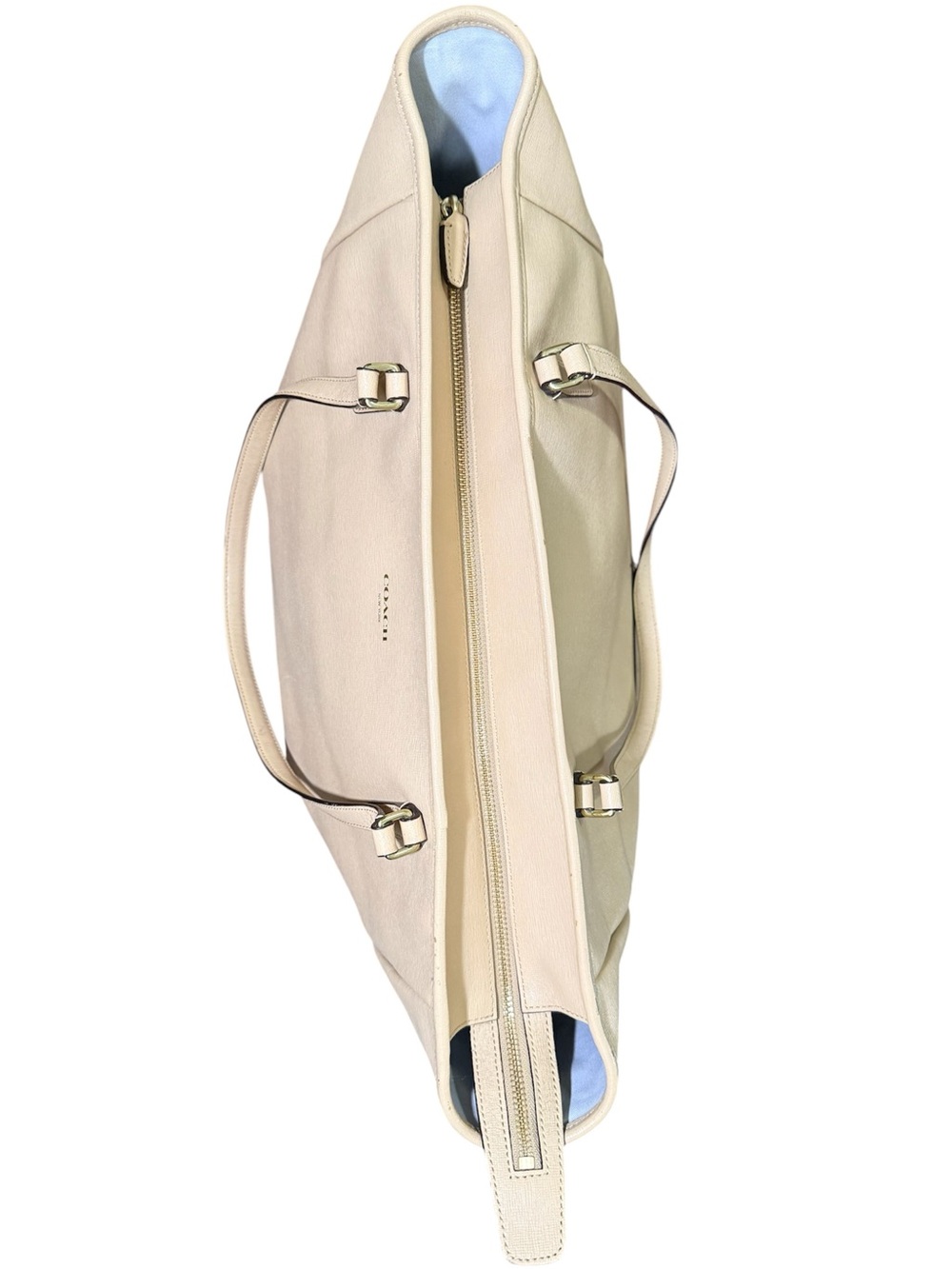 2013 Coach Saffiano Leather East West City Tote - Picture 6 of 9